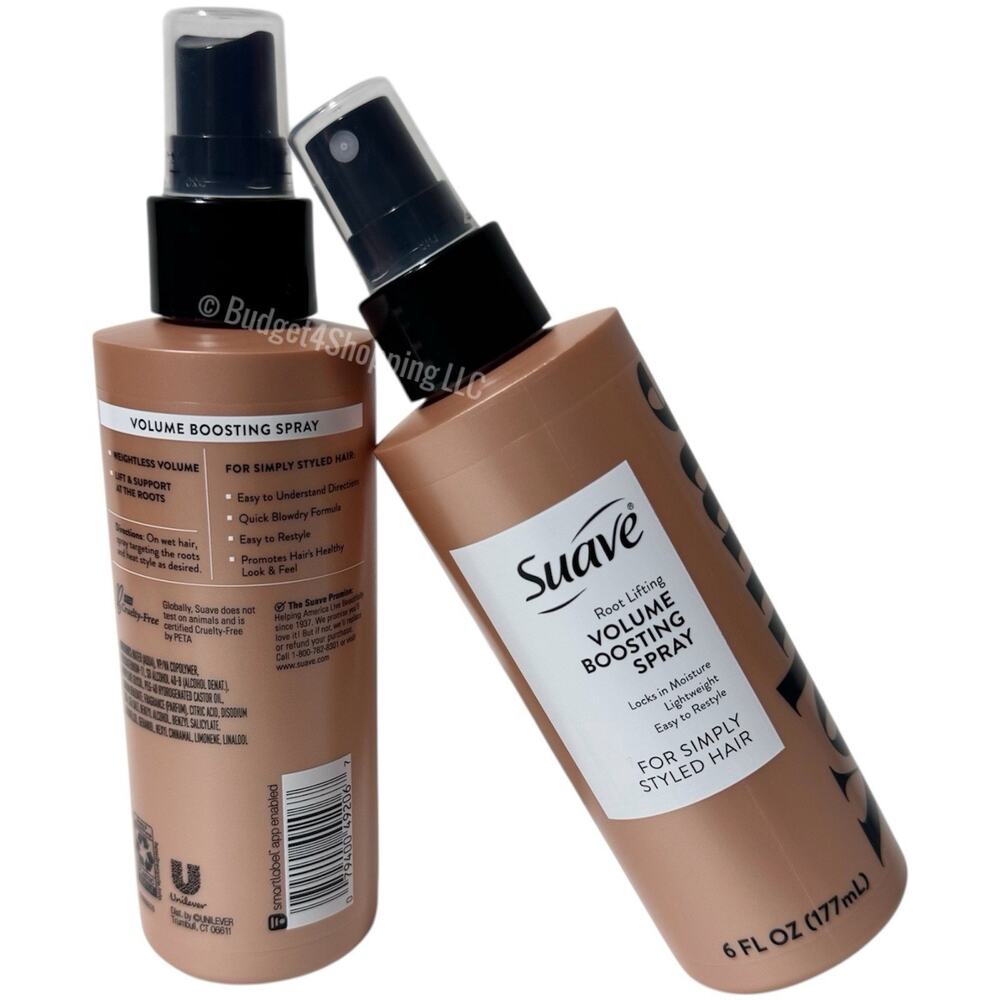 Suave Root Lifting Volume Boosting Spray, 6 fl oz, Pack of 2